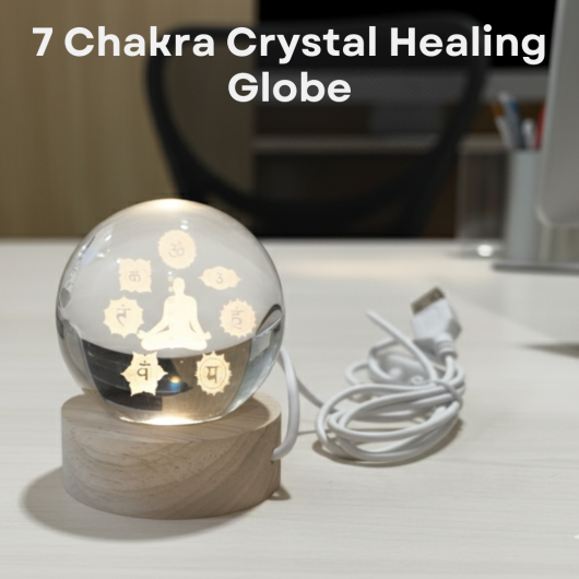 7 Chakra Crystal Healing Globe