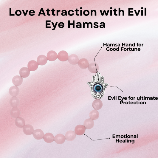 Love Attraction With Evil Eye Hamsa  