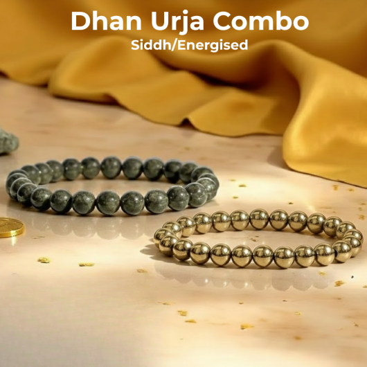 Raw Pyrite And Money Magnet Bracelet Combo